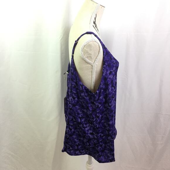 A New Day Floral Tank Top Blue Small - Picture 7 of 15